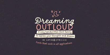 Dreaming Outloud Font Poster 1