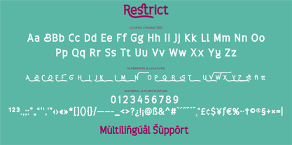 Restrict Font Poster 10