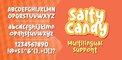 Salty Candy Font Poster 2