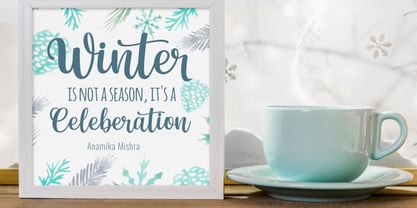 Winter Beauty Font Poster 4