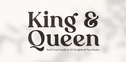 King and Queen Font Poster 1