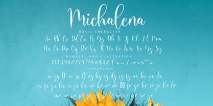 Michalena Font Poster 11
