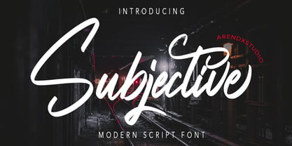 Subjective Font Poster 1