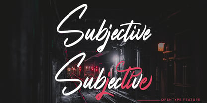 Subjective Font Poster 4