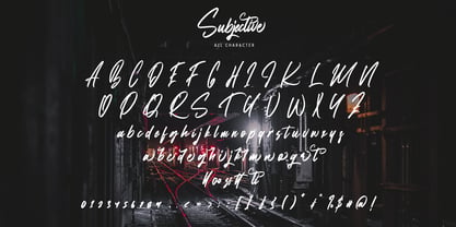 Subjective Font Poster 8
