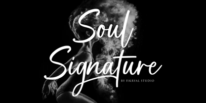 Soul Signature Font Poster 1