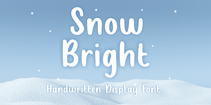 Snow Bright Font Poster 1