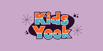 Kids Yock Font Poster 1