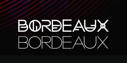 Bordeaux Nova Font Poster 1