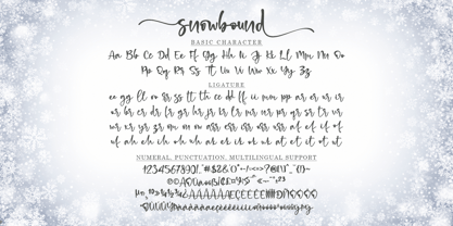 Snowbound Font Poster 8