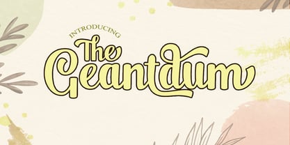 The Geantdum Font Poster 1