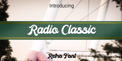 Radio Classic Font Poster 1