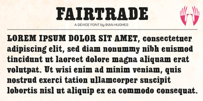 Fairtrade Font Poster 4