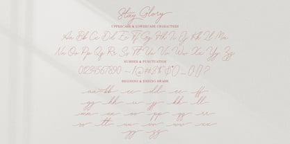 Stay Glory Script Font Poster 4