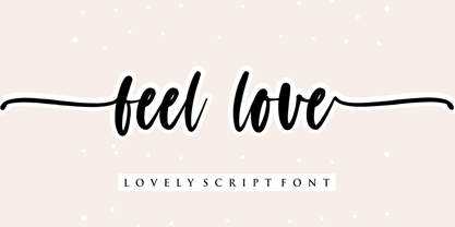 Feel Love Font Poster 1