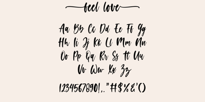 Feel Love Font Poster 8