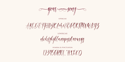 Your Song Font Poster 8