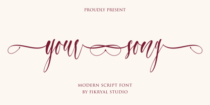 Your Song Font Poster 1