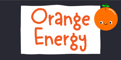 Orange Energy Font Poster 1