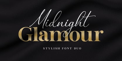 Midnight Glamour Font Poster 1
