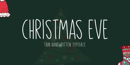 Christmas Eve Font Poster 1