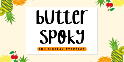 Butter Spoky Font Poster 1