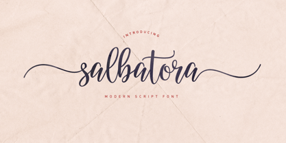 Salbatora Script Font Poster 1