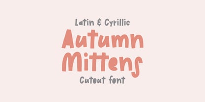 Autumn Mittens Font Poster 1