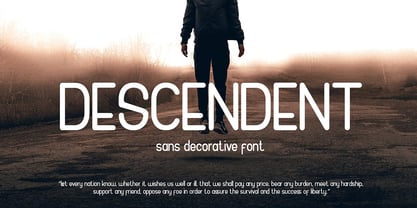 Descendent Font Poster 1