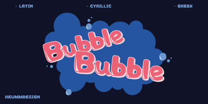 HU Bubble Font Poster 1