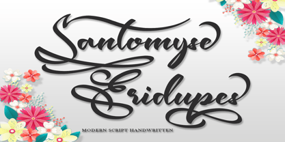 Santomyse Eridupes Font Poster 1