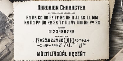 Hardsign Font Poster 7