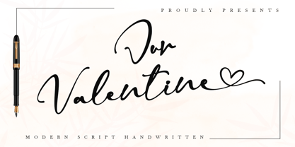 thumbnail image 2 of Valentine Font By Artkenza · Creative Fabrica 2 of 9