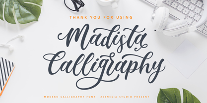 Madista Calligraphy Font Poster 11