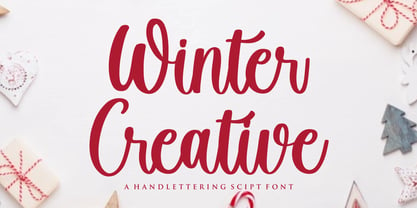 Winter Creative Font Poster 1