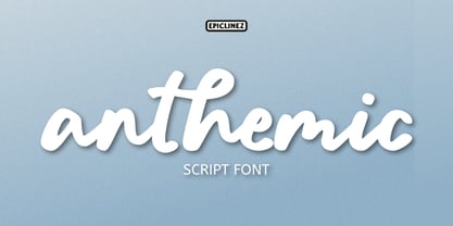 Anthemic Font Poster 1
