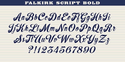 Falkirk Script Font Poster 5