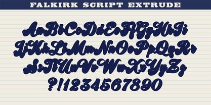Falkirk Script Font Poster 6