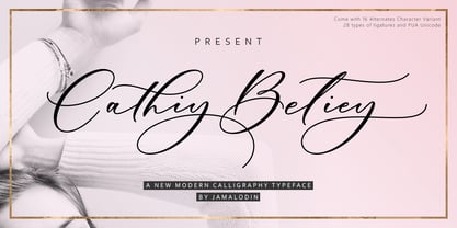 Cathiy Betiey Font Poster 1