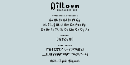 Diltoon Font Poster 4