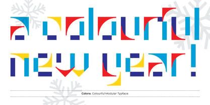 Colore Font Poster 1