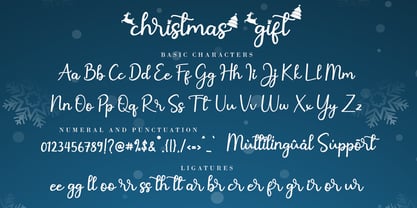 Christmas Gift Font Poster 8
