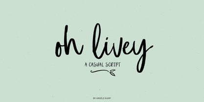Oh Livey Font Poster 1