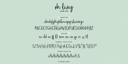 Oh Livey Font Poster 7