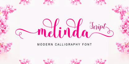 Melinda Script Font Poster 1
