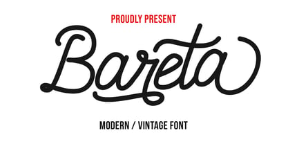 Bareta Font Poster 1