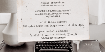 Thesis Typewriter Fuente Póster 5