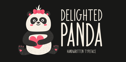Delighted Panda Font Poster 1
