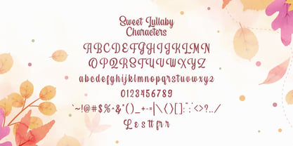 Sweet Lullaby Font Poster 6