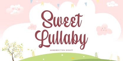 Sweet Lullaby Font Poster 1